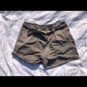 american eagle tie shorts